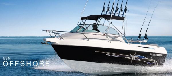 Haines Hunter 595 Offshore + Yamaha F150hp 4-Stroke - Pack 1 for sale online prices image