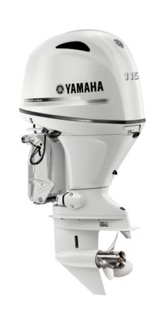F115LB2 Yamaha Pearlescent White 4 Stroke 115hp Long Shaft EFI OUTBOARD FOR SALE image
