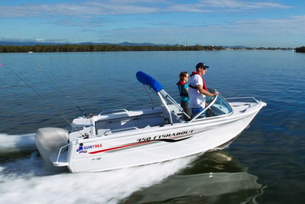 Quintrex 450 Fishabout + Yamaha F70hp 4-Stroke - Pack 3 for sale online prices image