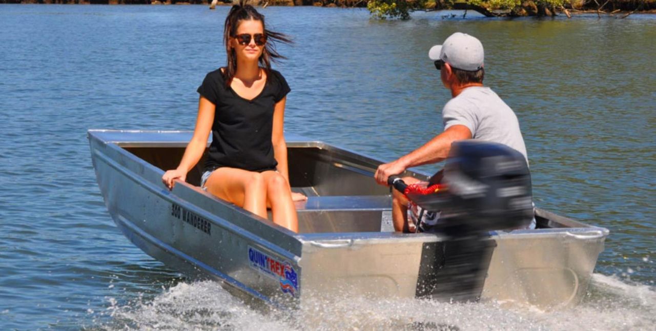 Image for Quintrex 300 Wanderer Car Topper with Yamaha F4hp 4-Stroke 0