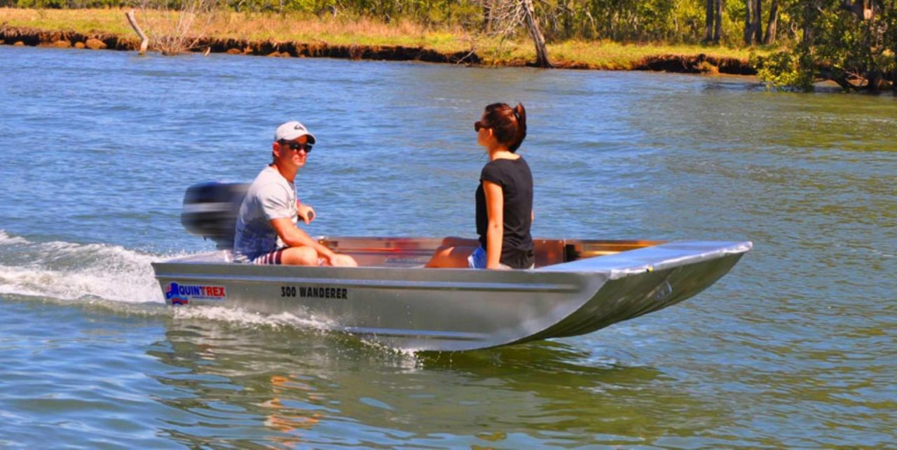 Image for Quintrex 300 Wanderer Car Topper with Yamaha F4hp 4-Stroke 1