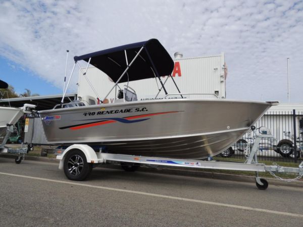 Quintrex 440 Renegade SC(Side Console) + Yamaha F60hp 4-stroke - Pack 3 for sale online prices image