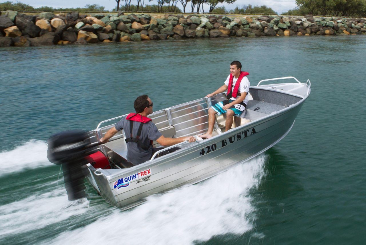 Image for QUINTREX 420 BUSTA WITH YAMAHA 40HP FOURSTROKE FOR SALE 1