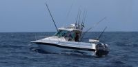 Image for Haines Hunter 725 Enclosed on an Easy Tow Allow Trailer & Powered by Twin F200 Yamaha Outboards 1