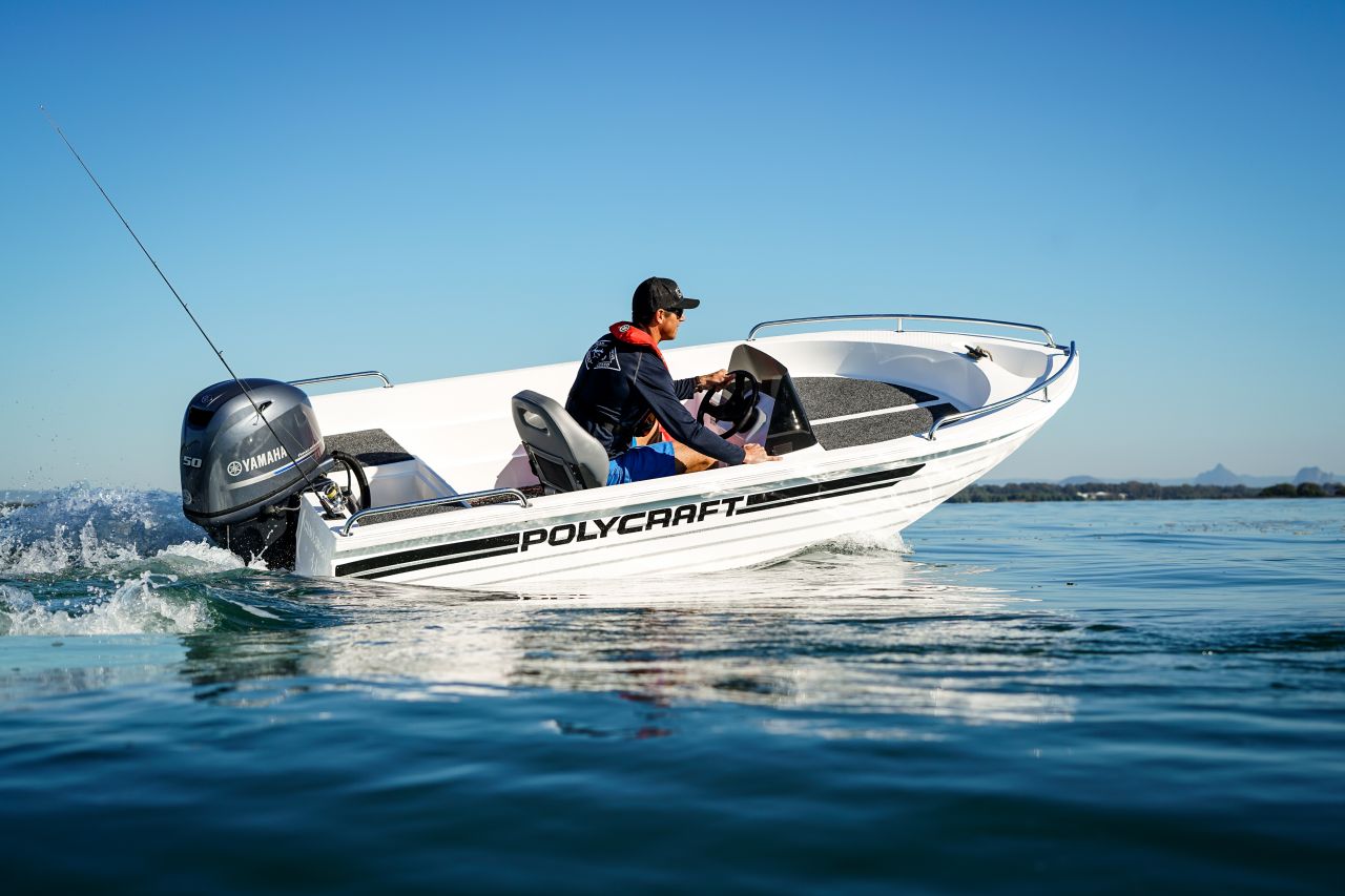Image for Polycraft 410 Challenger Side Console Our Pack 3 Powered by the Yamaha F50 0