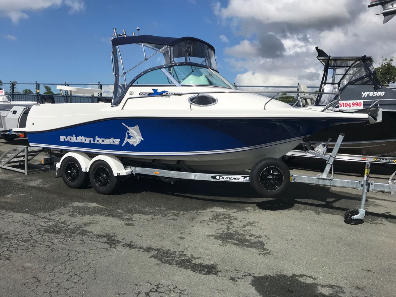 Image for NEW 2024 EVOLUTION 552 GOLD CUDDY WITH YAMAHA 130HP FOURSTROKE FOR SALE 0