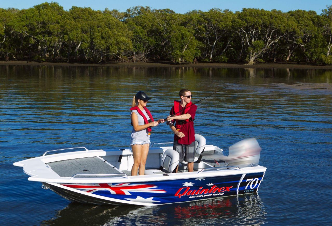 Image for Quintrex F400 Explorer Trophy + Yamaha F40LA 4-Stroke - Pack 1 for sale online prices 1