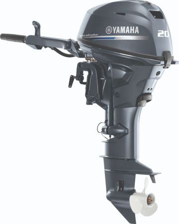 F20LMHB Yamaha 4 Stroke 20hp Long Shaft, Manual Start, Mechanical Trim & Tilt System, Fuel Injection, Tiller Handle PORTABLE OUTBOARD FOR SALE image