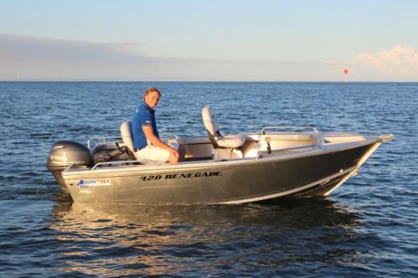 Quintrex 420 Renegade TS(Tiller Steer) + Yamaha F40hp 4-Stroke - Pack 1 for sale online prices image