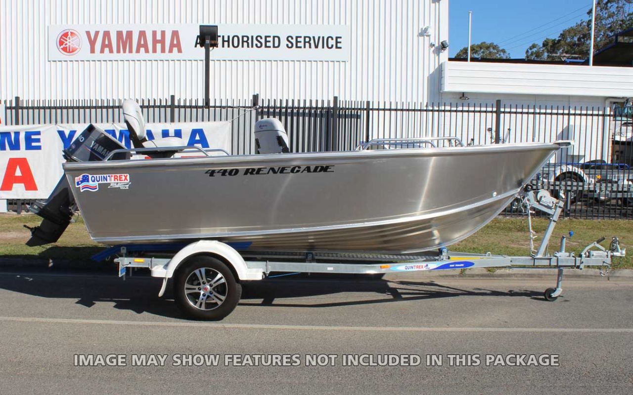 Image for Quintrex 440 Renegade TS(Tiller Steer) + Yamaha F60hp 4-Stroke - Pack 2 for sale online prices 0