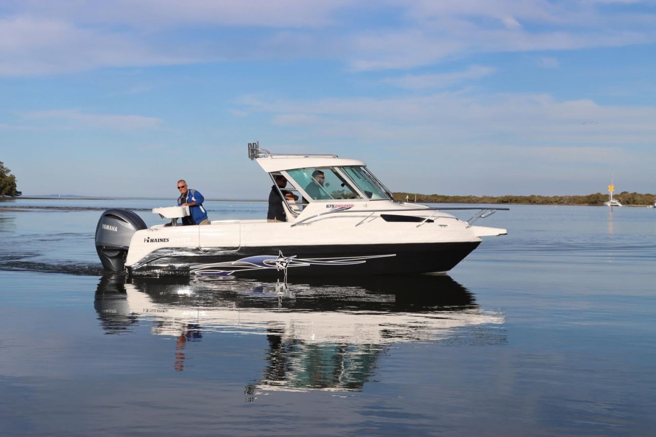 Image for Haines Hunter 675 Offshore Hard Top Enclosed Cab + Yamaha F300 HP 4-Stroke for sale online prices 0