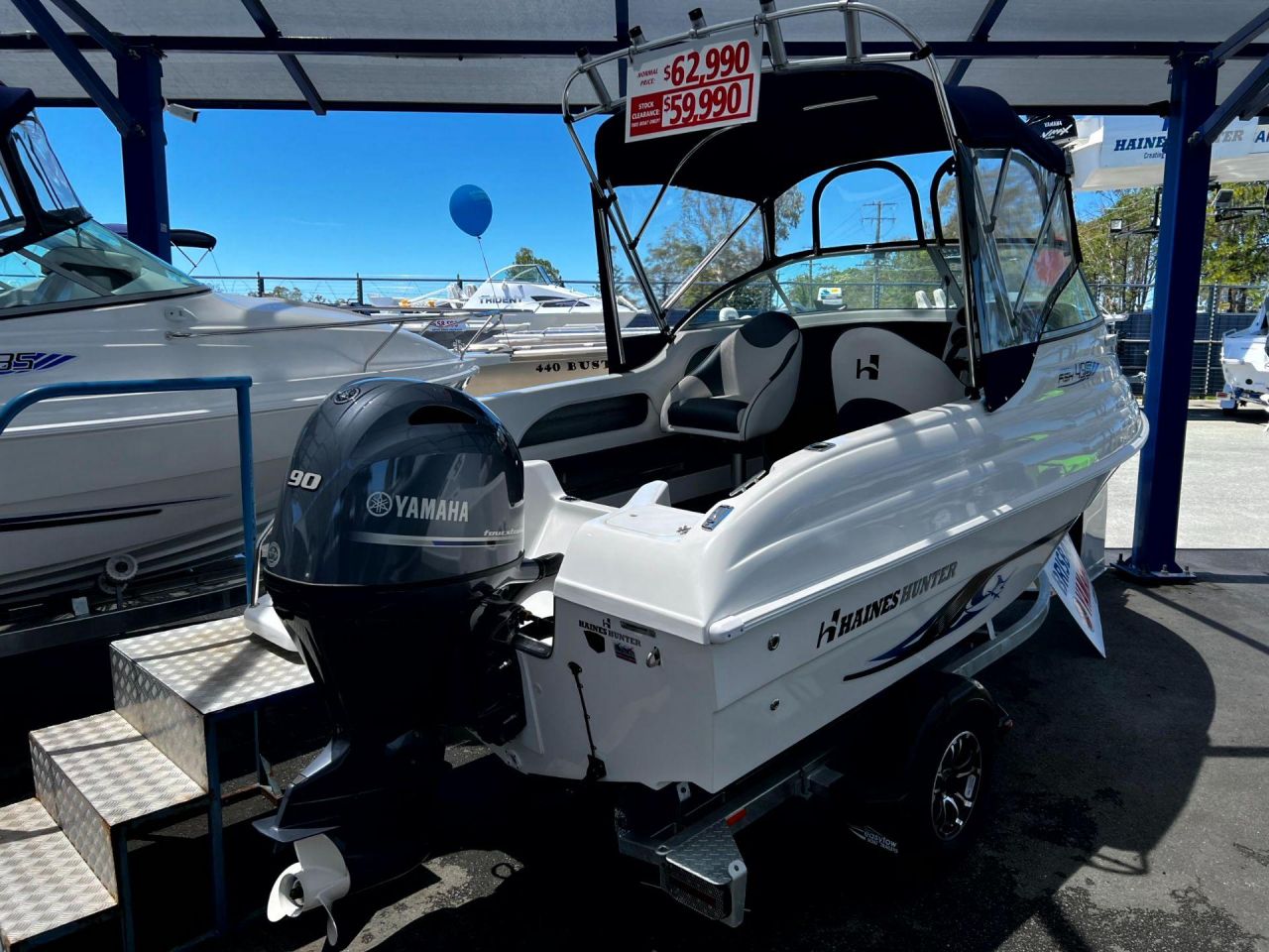 Image for Haines Hunter 495 Sport Fish + Yamaha F90HP 4-Stroke - STOCK BOAT for sale online prices 1