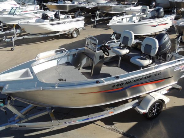 Quintrex 440 Renegade SC(Side Console) + Yamaha F60hp 4-stroke - Pack 1 for sale online prices image