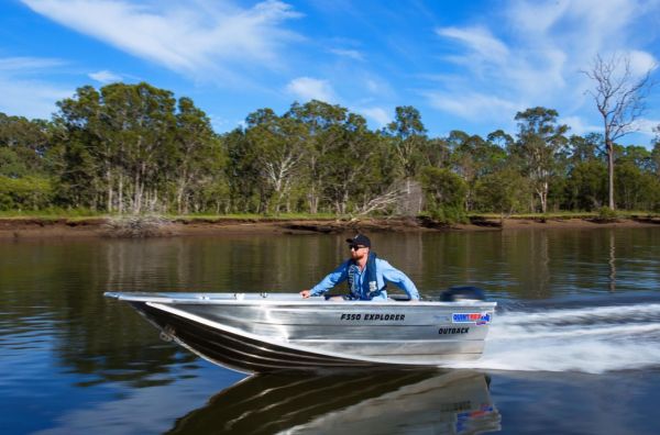 Quintrex F350 Outback Explorer + Yamaha F9.9hp 4-Stroke - Pack 1 for sale online prices image