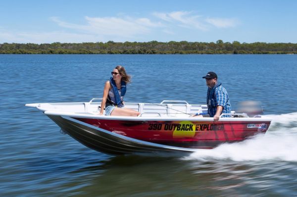 Quintrex F390 Outback Explorer + Yamaha F15hp 4-Stroke - Pack 1 for sale online prices image