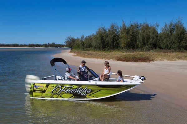 Quintrex 550 Freestyler + Yamaha F130hp 4-Stroke - Pack 1 for sale online prices image