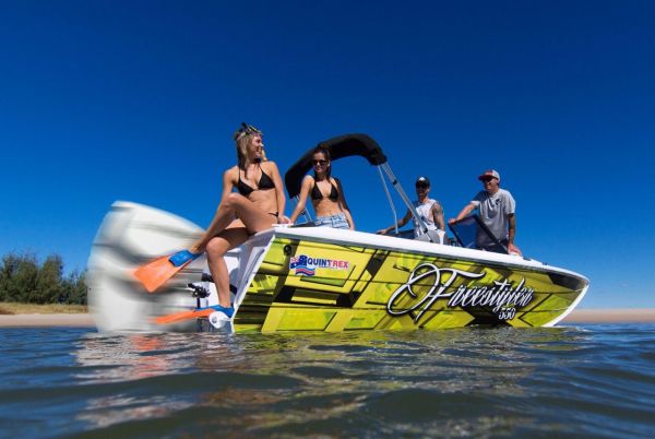 Quintrex 550 Freestyler + Yamaha F130hp 4-Stroke - Pack 1 for sale online prices image