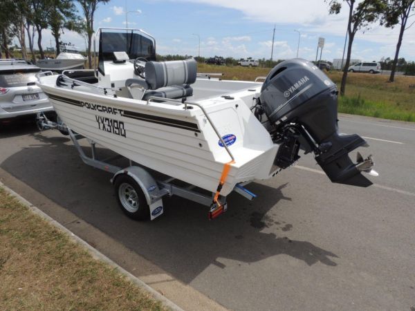 Polycraft 530 Warrior Centre Console + Yamaha F115hp 4-Stroke - Pack 2 for sale online prices image