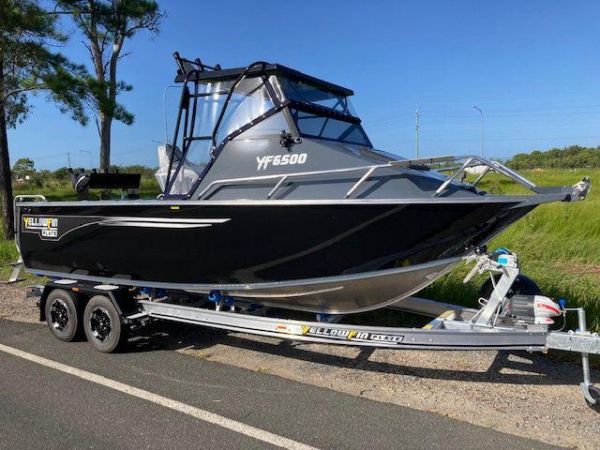 Yellowfin 6500 Folding Hard Top + Yamaha F200hp 4-Stroke - Platinum Pack for sale online prices image