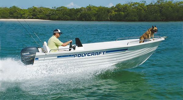 Polycraft 450 Drifter Side Console + Yamaha F60hp 4-Stroke - Pack 3 for sale online prices image