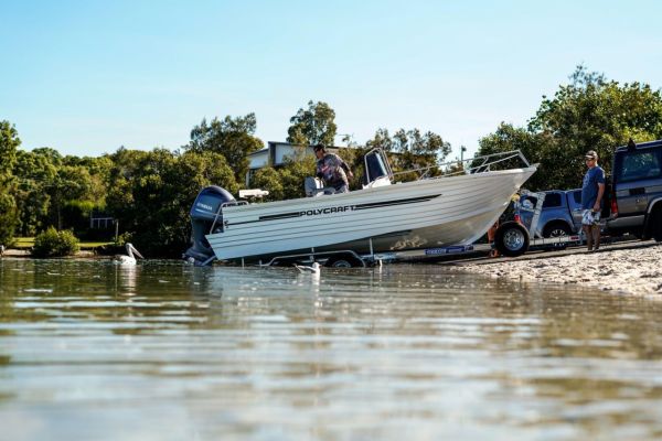 Polycraft 450 Drifter Centre Console + Yamaha F60hp 4-Stroke - Pack 2 for sale online prices image