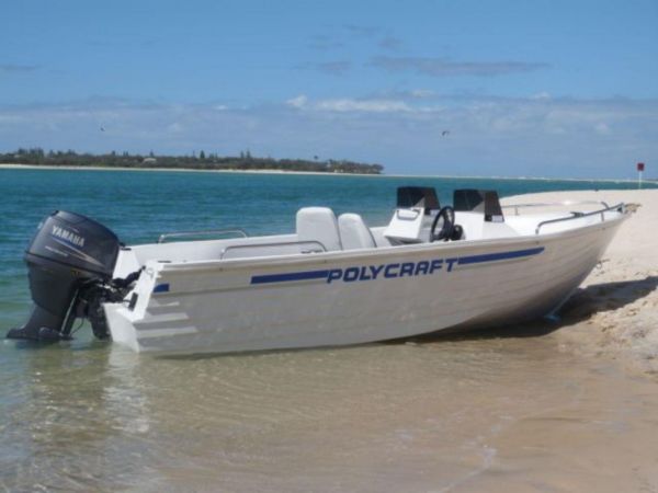 Polycraft 450 Drifter Frontrunner Bowrider + Yamaha F60hp 4-Stroke - Pack 2 for sale online prices image