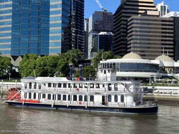 1987 Custom Paddle Wheeler Floating Restaurant Vessel image