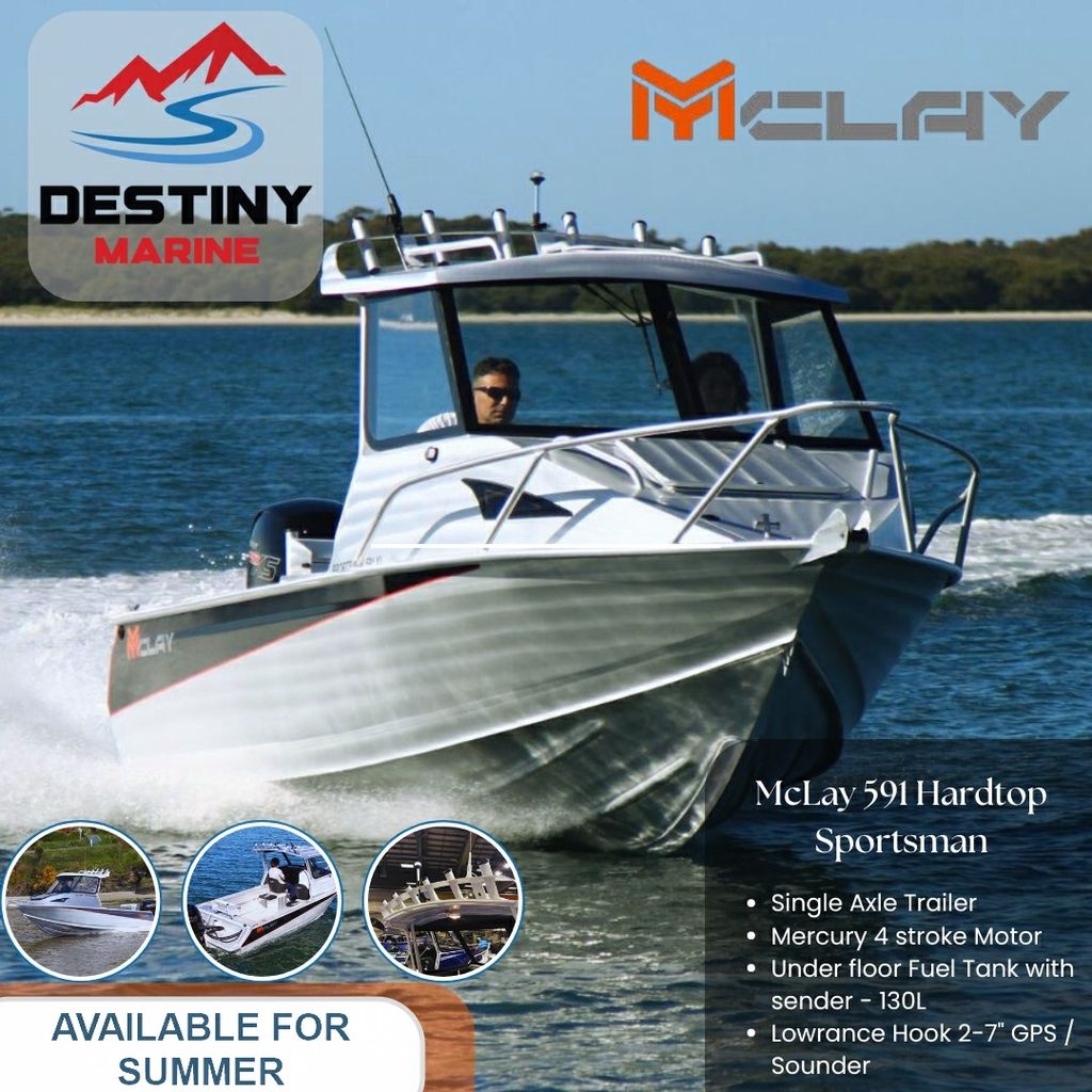 Image for 2024 Mclay 591Xl Sportsman Monohull HARDTOP 0