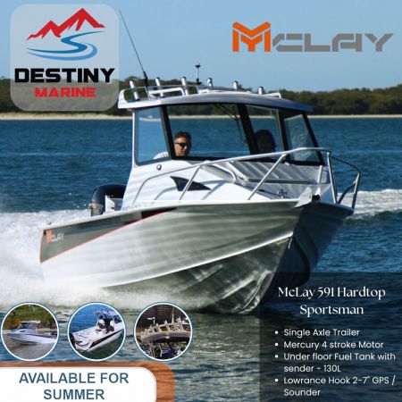 2024 Mclay 591Xl Sportsman Monohull HARDTOP image