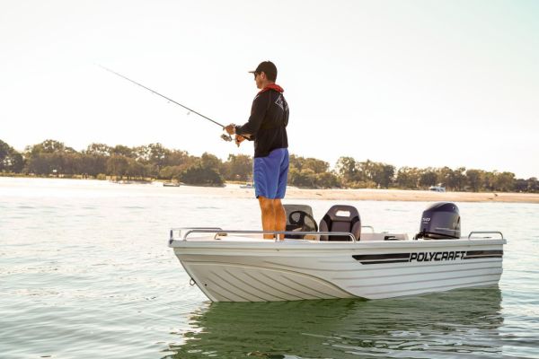 Polycraft 410 Challenger Side Console + Yamaha F50hp 4-Stroke - Pack 1 for sale online prices image