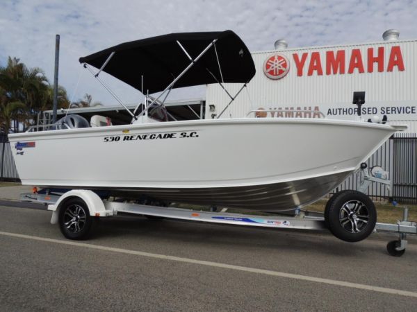 Quintrex 530 Renegade PRO SC(Side Console) + Yamaha F115hp 4-Stroke - PRO Pack for sale online prices image