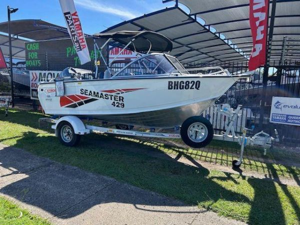 USED 2022 STACER 429 SEAMASTER WITH YAMAHA F60LB FOR SALE image