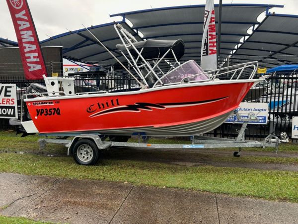 USED 2016 AQUAMASTER 490  RUNABOUT WITH SUZUKI 70HP FOURSTROKE FOR SALE image