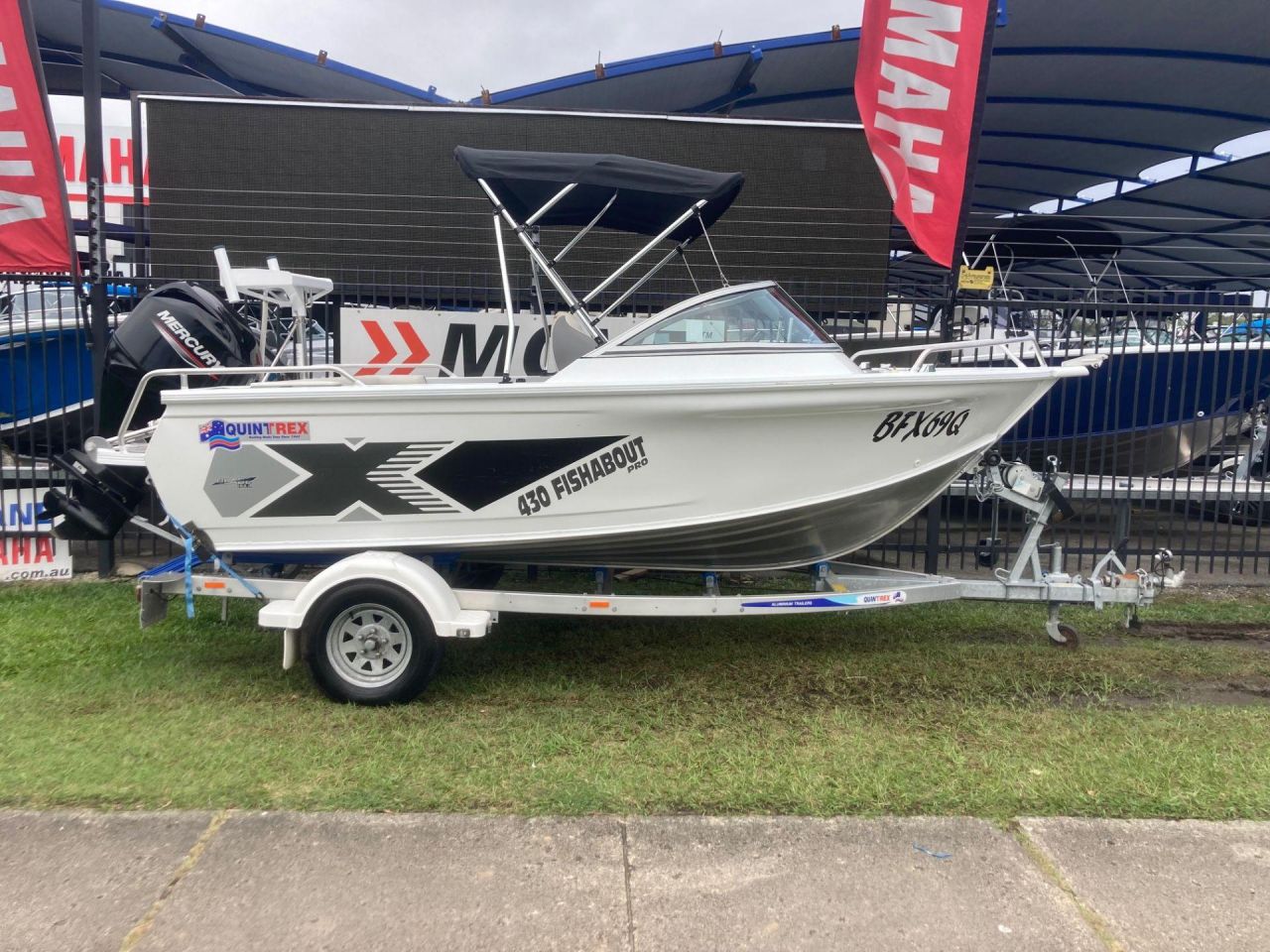 Image for QUINTREX 430 FISHABOUT PRO WITH 60HP MERCURY 4 STROKE FOR SALE 0