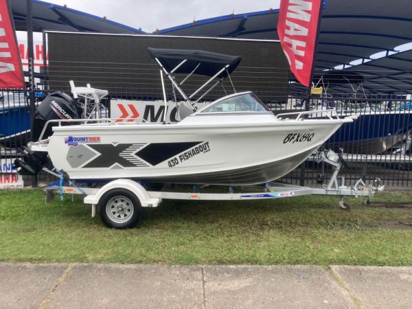 QUINTREX 430 FISHABOUT PRO WITH 60HP MERCURY 4 STROKE FOR SALE image