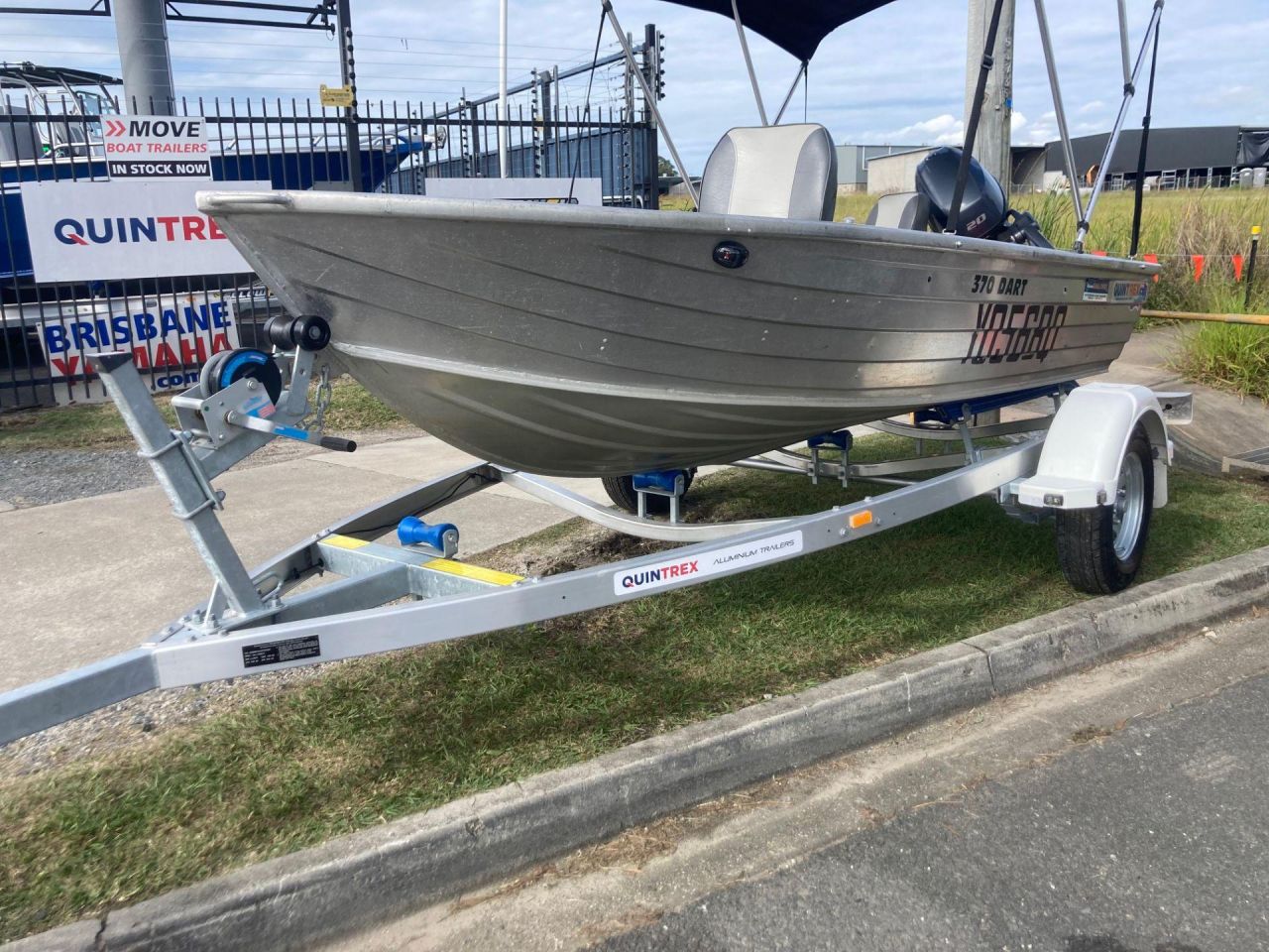 Image for USED 2016 QUINTREX 370 DART WITH YAMAHA 20HP FOR SALE 7