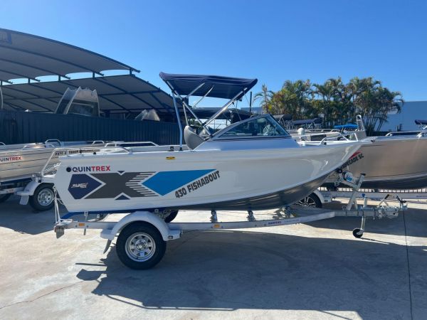Quintrex 430 Fishabout + Yamaha F60HP - IN STOCK NOW image