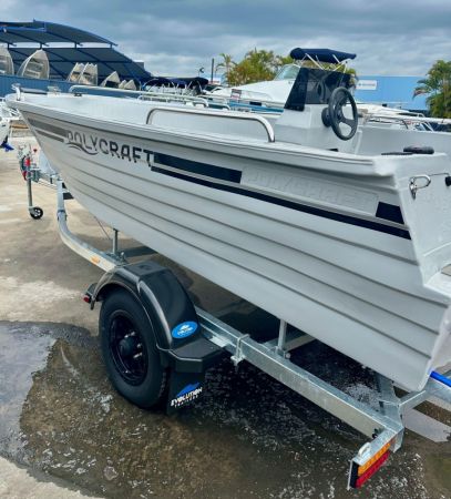 POLYCRAFT 450 DRIFTER SIDE CONSOLE + YAMAHA F60HP 4-STROKE - FOR SALE image