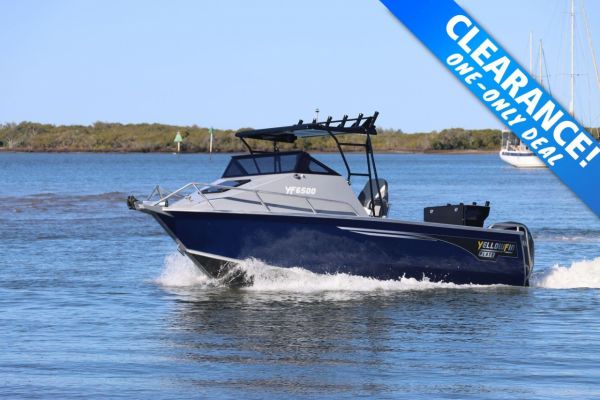 YELLOWFIN 6500 FOLDING HARDTOP WITH YAMAHA F200XCB SPECIAL PRICE $135,000 WITH FREE REAR PEAK ! image
