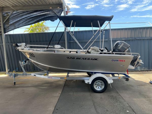 Quintrex 420 Renegade TS (Tiller Steer) + Yamaha F50hp 4-Stroke - PRO PACK FOR SALE image