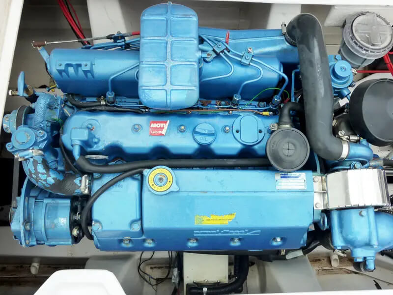 The diesel powered shaft driven Arvor 20, a favourite for moored boats.