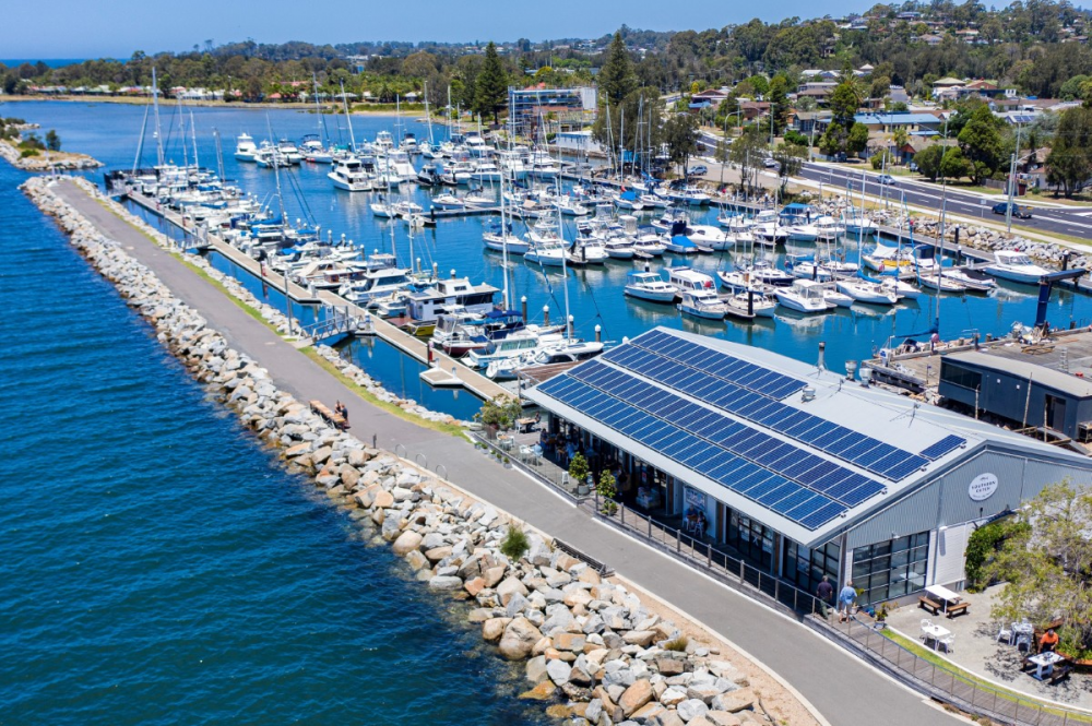 The d'Albora Batemans Bay Marina.