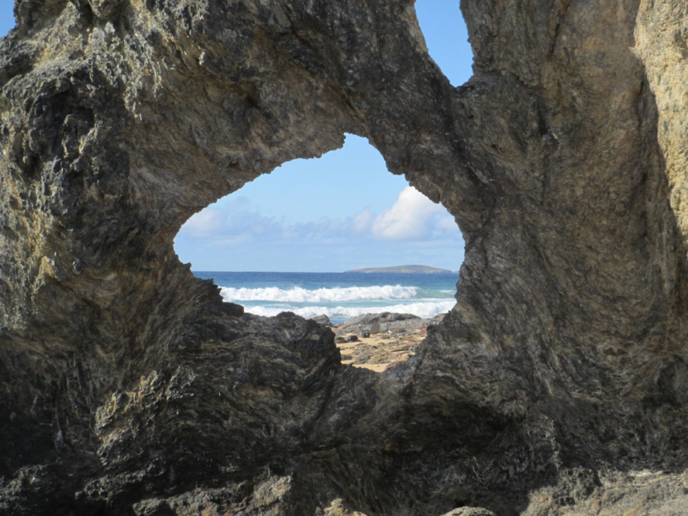 Australia Rock at Narooma looking out to Montague Island.