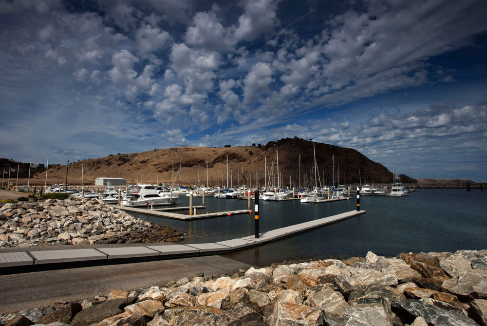 Larger craft can be moored in Marina St Vincent at Wirrina Cove for boating in Cape Jervis and the Backstairs Passage