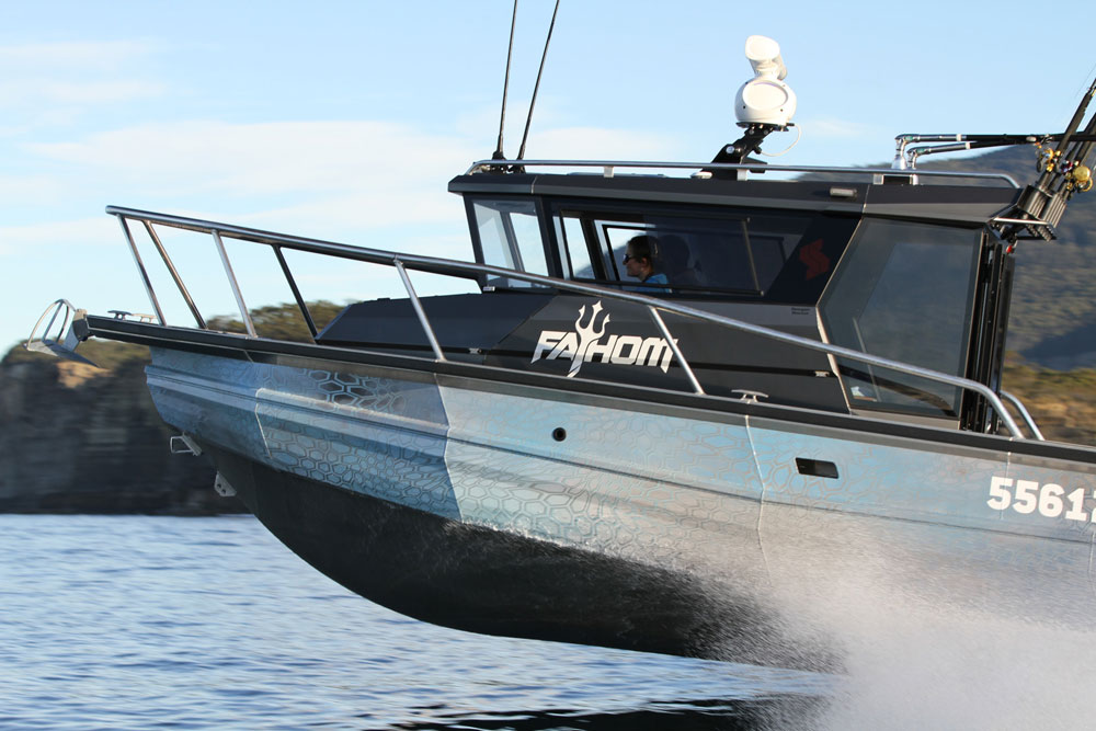 A serious offshore aggressive beast - and so is the boat.