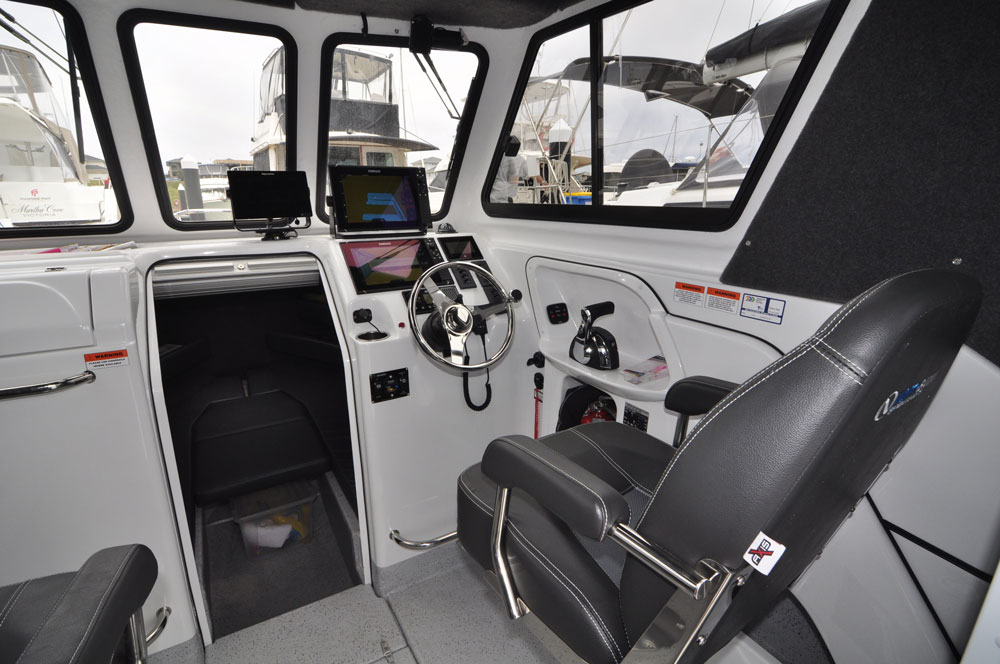 The dashboard can accommodate large screen electronics, plus there's an ergonomic dash layout with bulkhead foot rails